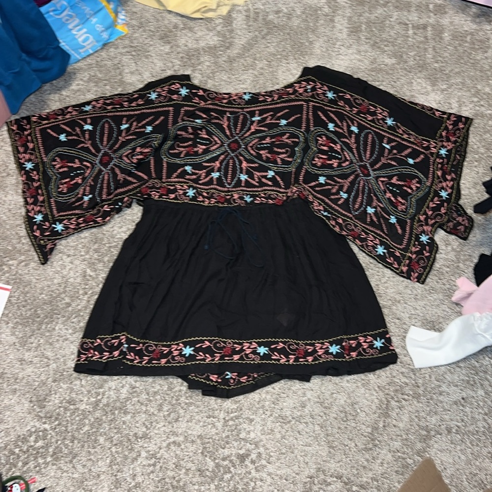 Free People Batiste Frida Embroidered Dress Size Small - Picture 6 of 11